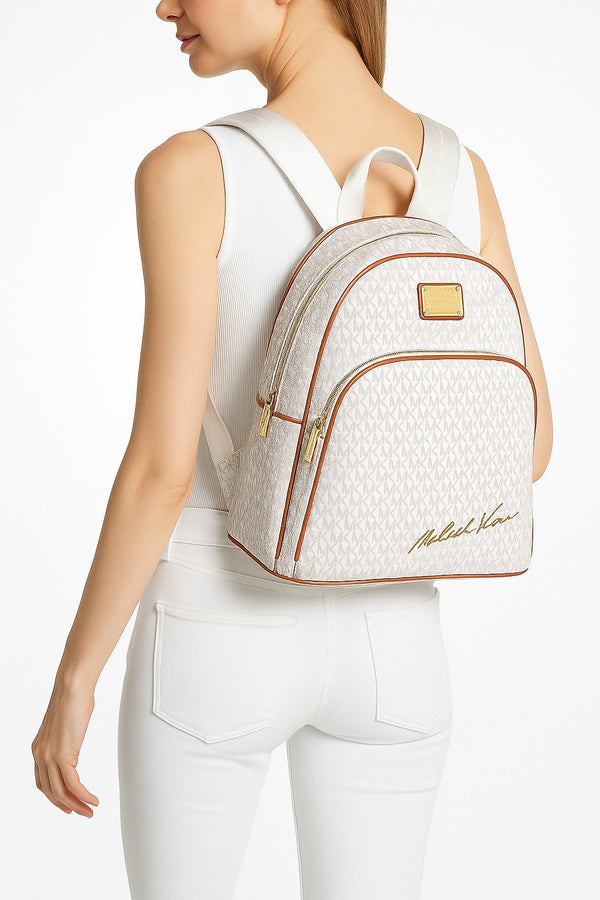 MICHAEL KORS SIGNATURE LOGO LEATHER SMALL BACKPACK